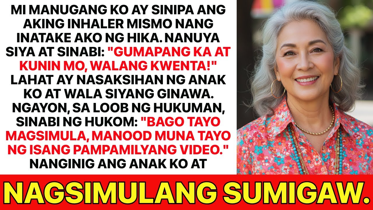 Sinipa ng manugang ko ang inhaler ko habang inaatake ako ng hika, at tumingin lang ang anak ko…