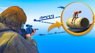 Snipers VS Runners (Donkey Kong) Minigame - GTA V Online Funny Moments | JeromeACE