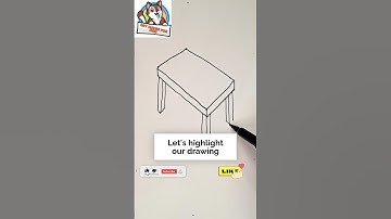 Learn How to Draw a Table  Easy - Simple Step By Step Tutorial For kids #drawing