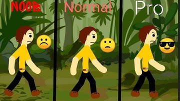 Noob vs Normal vs Pro when make walking animation in DC2