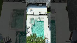 Pool &amp; Spa + Structure &amp; Outdoor Kitchen build #pool #poolparty #outdoorkitchen #Blisspools