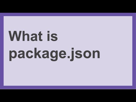 ვიდეო: რა არის JSON პაკეტის გამოყენება კვანძში JS?