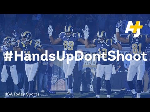 St Louis Rams Anger Police With Hands Up Dont Shoot Ferguson Support