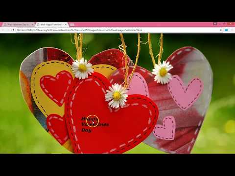 Lesson 12 -Wish Happy Valentines Day using JavaScript