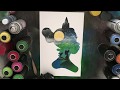 Disney&#39;s Princess and the Frog (Tiana) Spray Paint Art