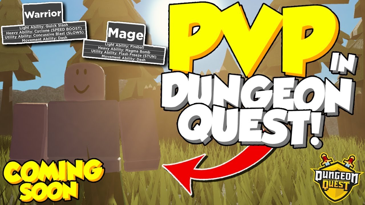 New Pvp Update In Dungeon Quest Roblox Youtube - roblox dungeon quest fireball