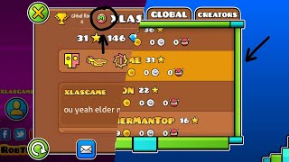 СТАЛ СТАРШИМ МОДЕРОМ И ПОПАЛ В ГЛОБАЛ РАНГ В GEOMETRY DASH!?