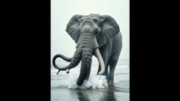 When an elephant’s trunk turns into octopus tentacles. You’ve NEVER seen anything like this before🐘