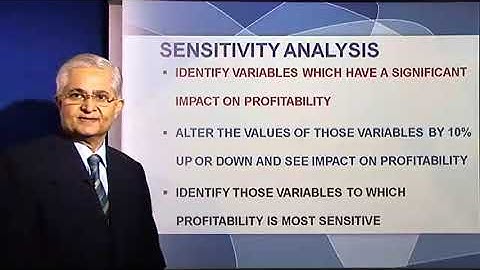 #Webinar #VideoLecture #OnlineClass Ch 3.60 Risk, Sensitivity Analysis