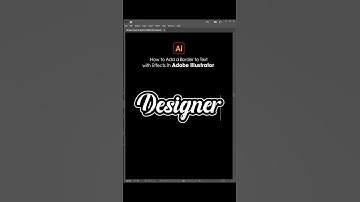 Adobe Illustrator Tutorial Tips 2025 | How to Add a Border to Text with Effect in Adobe Illustrator