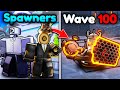 SPAWNER UNITS vs WAVE 100... (Toilet Tower Defense)