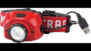 Unboxing the Craftsman CMXLHB5 rechargeable LED headlamp - YouTube