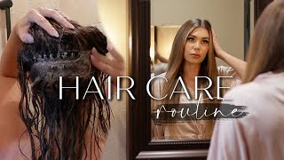 MY HAIR CARE ROUTINE  HOW TO WASH HAIR WITH HAIR EXTENSIONS | BRAIDLESS SEW IN EXTENSIONS HAIR CARE