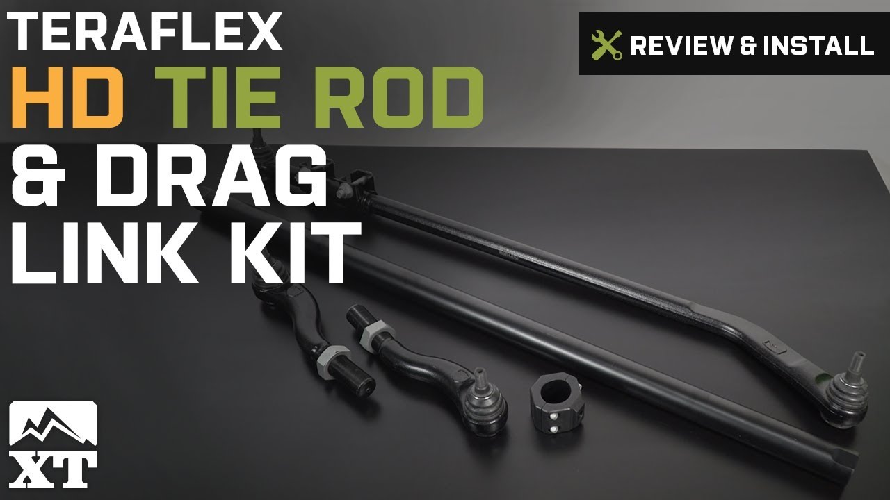 Jeep Wrangler (2007-2017 JK) Teraflex HD Tie Rod & Drag Link Kit Review &  Install - YouTube