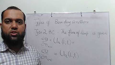 5  Types of boundary conditions