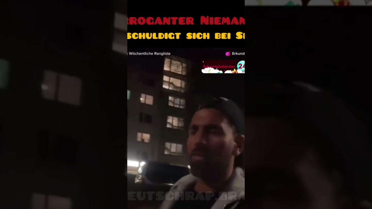 Arroganter Niemand Entschuldigt sich bei Sinan g