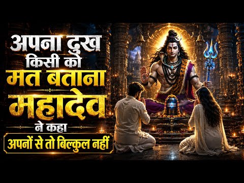✅अपना दुख किसी को मत बताना 🔱 महादेव ने कहाअपनों से तो बिल्कुल नहीं #shivsandesh #mahadevsandesh