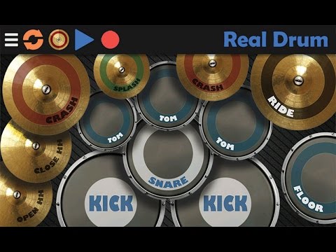 Real Drum แอพตีกลองชุด ฟรีบนมือถือ Android