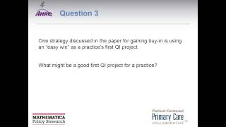 Engaging Primary Care Practices in Quality Improvement