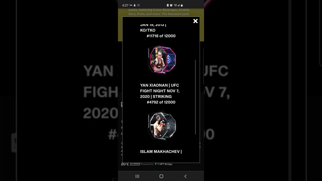 Opening 5 UFC Strike Packs Series 1