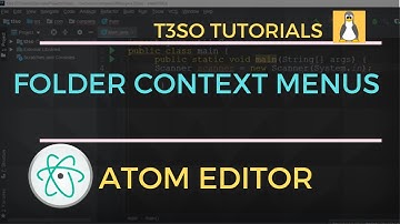 How to Show in Folder Context Menus in Atom Editor