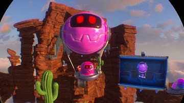 Astro Bot Rescue Mission Level 1-4 Cliffhanger First Play Through -  All 8 Robots + Chameleon