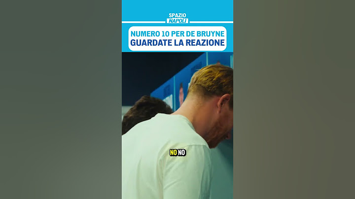 Numero 10 per DE BRUYNE | Guardate la sua REAZIONE 👀 📹sscnapoli