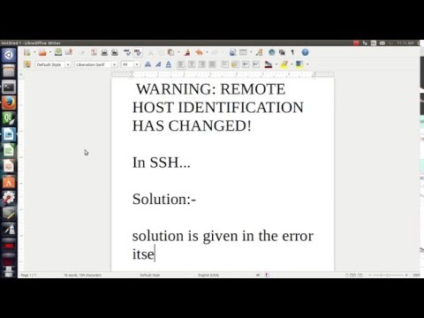 WARNING: REMOTE HOST IDENTIFICATION HAS CHANGED! SSH
