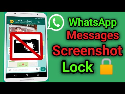 Whatsapp Chat Screenshot Block   Whatsapp Messages Screenshot Lock 