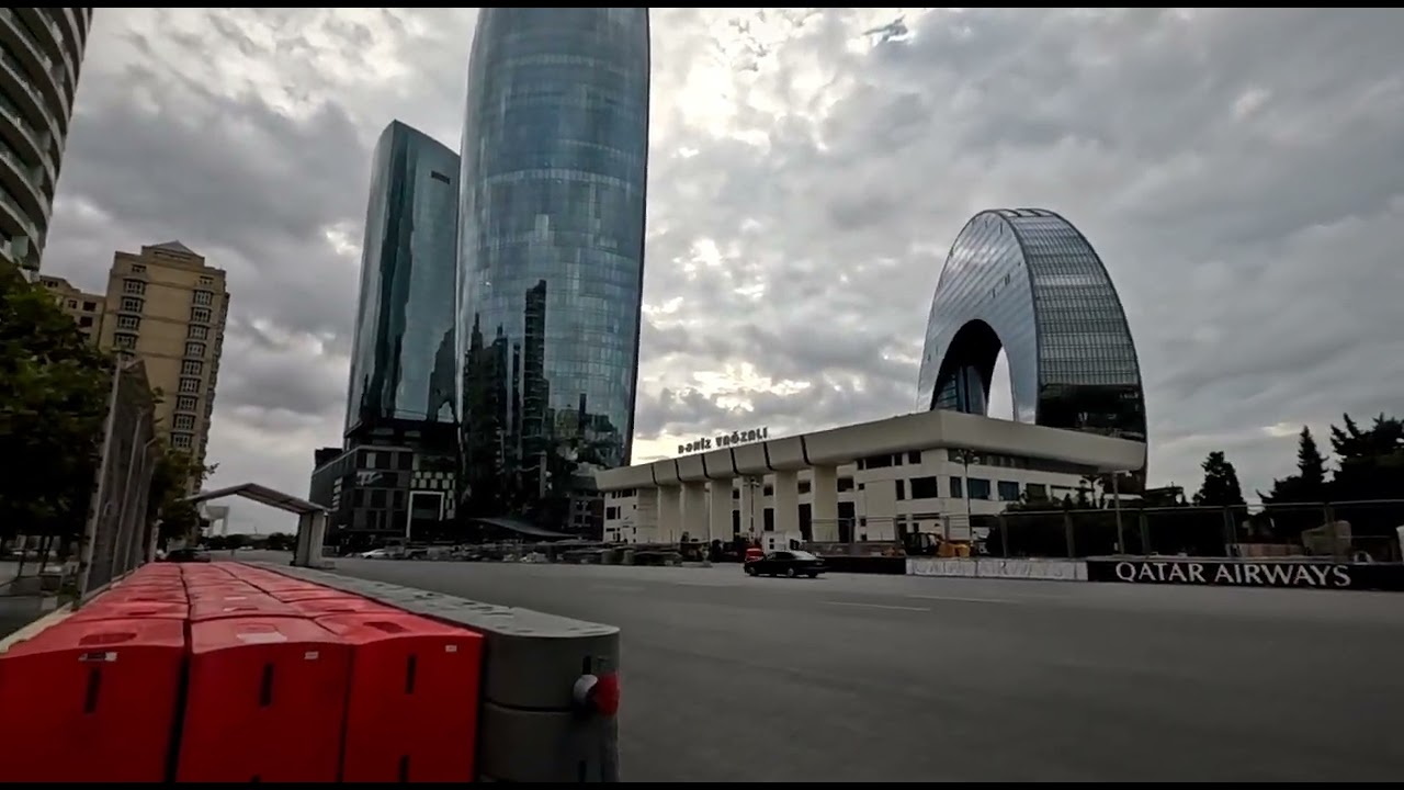 Bakı Formula-1marşrutu velosiped ilə. Баку по маршруту Формулы -1 на велосипеде 🚴 Cycling in Baku 