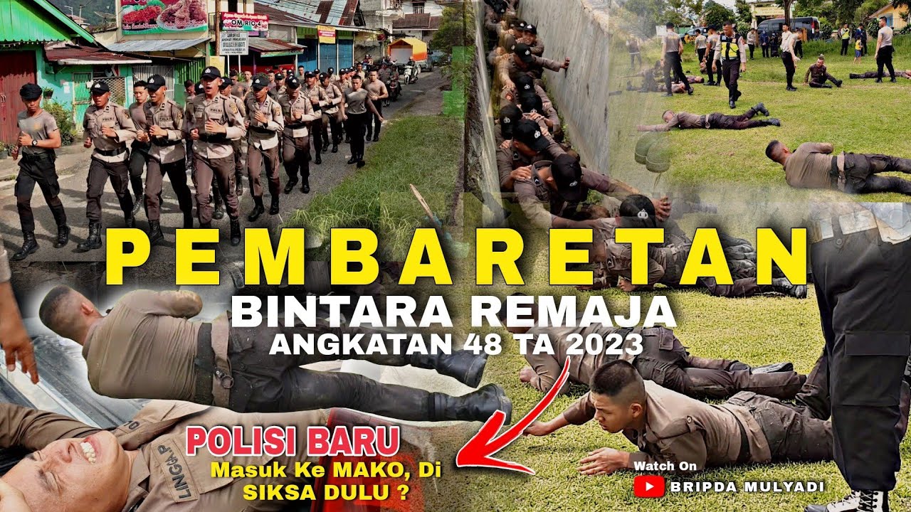 PEMBARETAN BINTARA REMAJA 48 TA. 2023 | BENTUK PENYAMBUTAN POLISI BARU JADI DI POLRES LUBUKLINGGAU