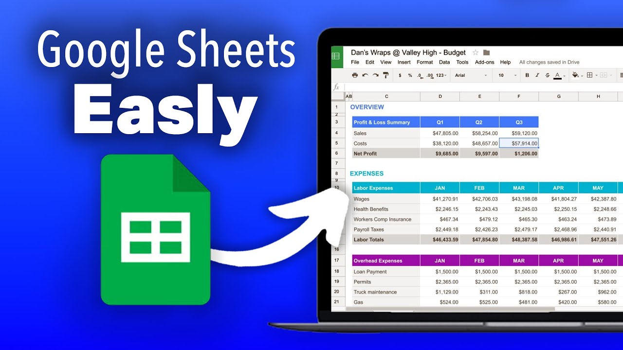 how to use google sheets - YouTube