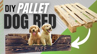 DIY Dog Bed with Wooden Pallets!