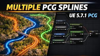 UE5.7 Procedural Spline Paths Using PCG System
