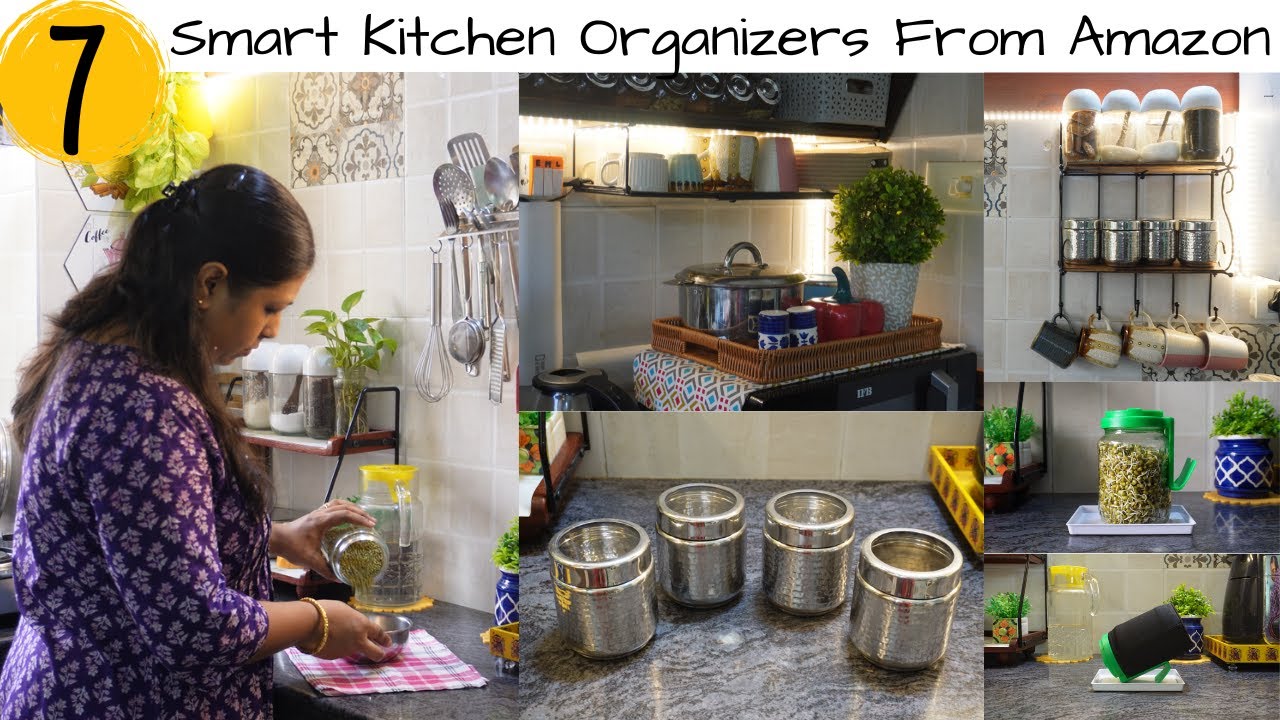 7 Useful Kitchen Organizers-How To Maximize Small Kitchen Space-Kitchen Hacks-Amazon Kitchen Items