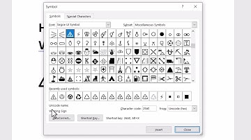 How to type Warning Sign in Word