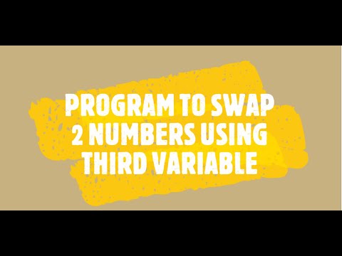 PROGRAM TO SWAP 2 NUMBERS USING THIRD VARIABLE IN BLUEJ(IMPLEMENTATION) IN HINDI AND ENGLISH.