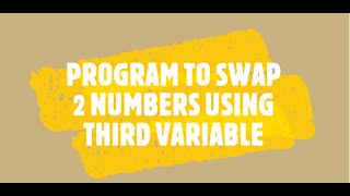 PROGRAM TO SWAP 2 NUMBERS USING THIRD VARIABLE IN BLUEJ(IMPLEMENTATION) IN HINDI AND ENGLISH.