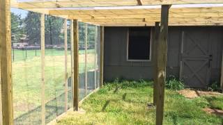 Not my normal project but a fun one! Got to build a fully enclosed 13x25 chicken run attached to the coop / house. This is all done 