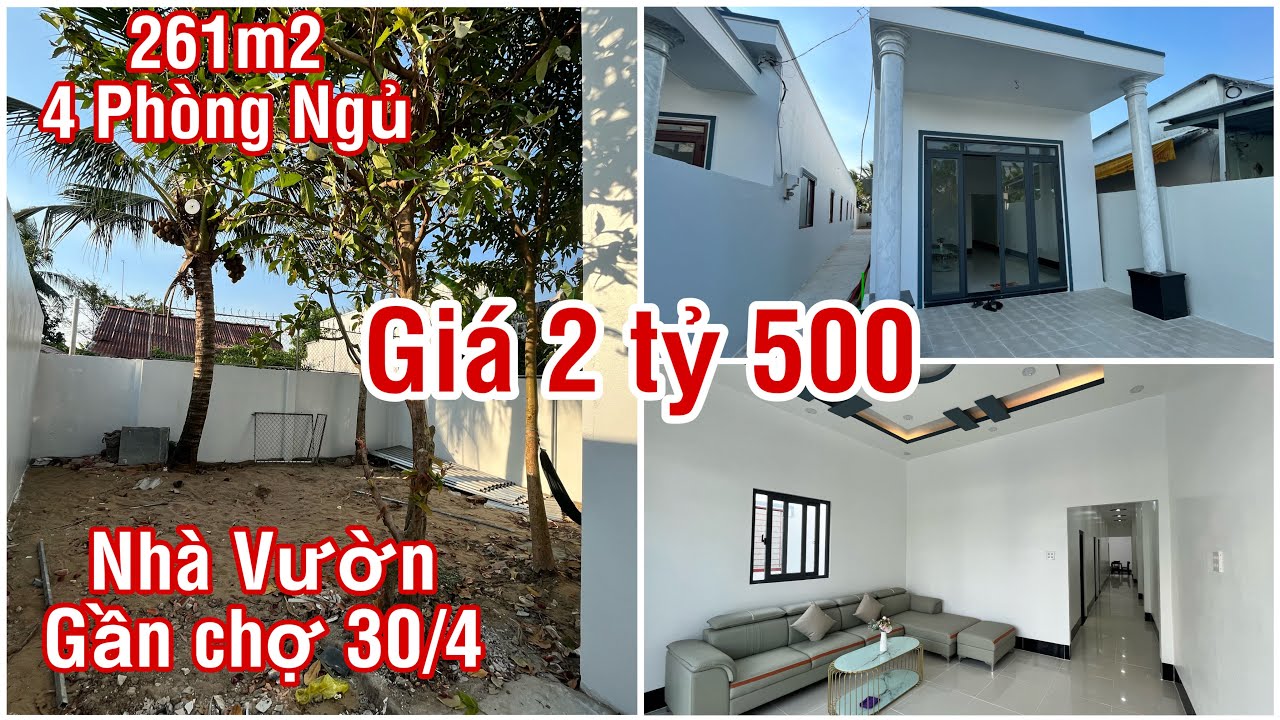 TP Rạch Giá- Nhà Vườn Rộng 261m2 gần chợ 30/4 giá 2 tỷ 500 #nhipsongrachgia #rachgia #kiengiang