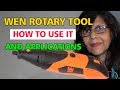 Wen Rotary Tool  23114 with Flex Shaft/How to use it and applications.