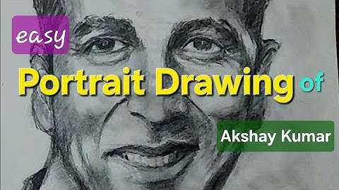Akshay Kumar Portrait drawing | Shading Drawing