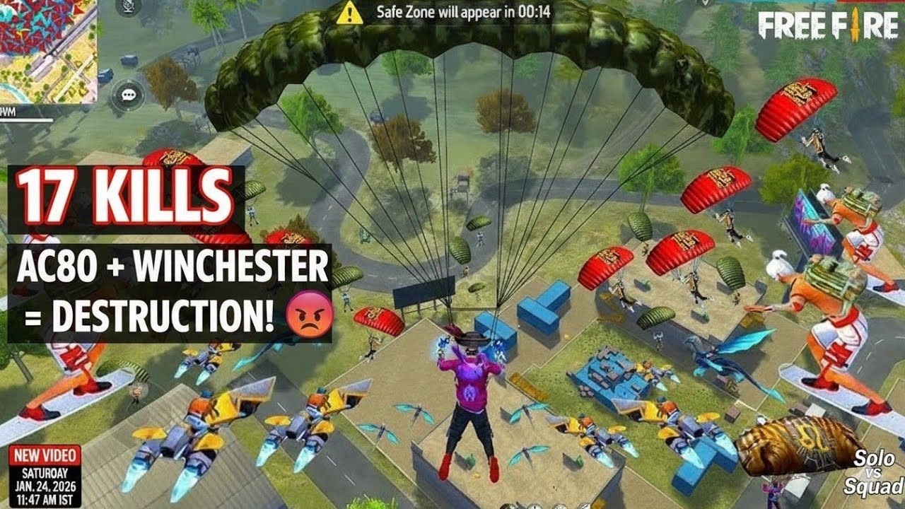 AC80 + WINCHESTER = DESTRUCTION! 😈 17 Kills Solo vs Squad Gameplay!