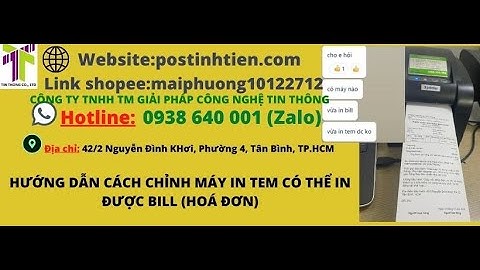 Hướng dẫn setup máy in 2 trong 1 Xprinter 350B (in tem kiêm in hóa đơn)
