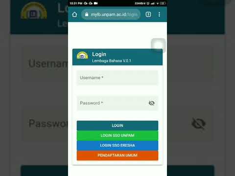 4 Langkah mudah masuk Web Lembaga Bahasa UNPAM untuk Mahasiswa STMIK Eresha