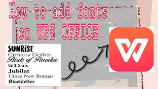 How to Add Fonts on WPS Office screenshot 4