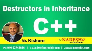 Destructors in Inheritance | C ++ Tutorial | Mr. Kishore