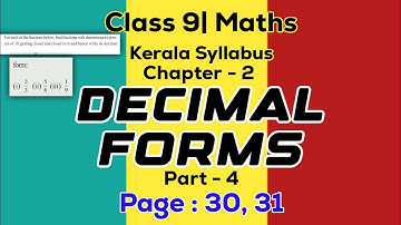 Class 9 maths chapter 2 decimal forms page 30 31 kerala syllabus part 4