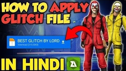 HOW TO APPLY GLITCH FILE WITH ZARCHIVER|GLITCH FILE USE KAISE KARE.HOW TO APPLY GLITCH FILE IN HINDI