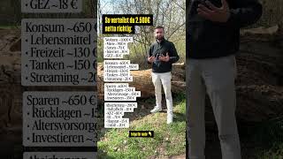 🚨 2.500€ netto… und trotzdem am Monatsende 0€? #finanzen #geld #budget #deutschland #mindset